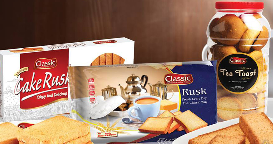 Classic rusk with tea